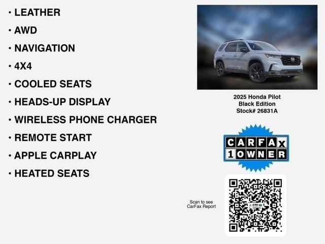 Honda Pilot Black Edition AWD 2025