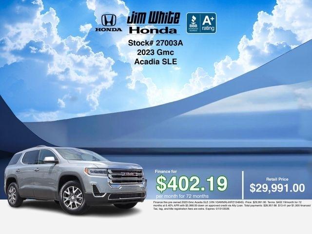 GMC Acadia SLE AWD 2023