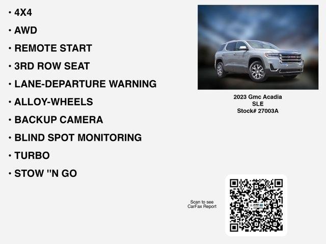 GMC Acadia SLE AWD 2023