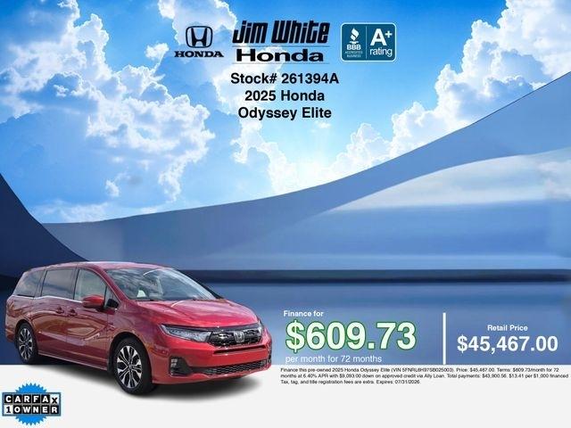 Honda Odyssey Elite 2025