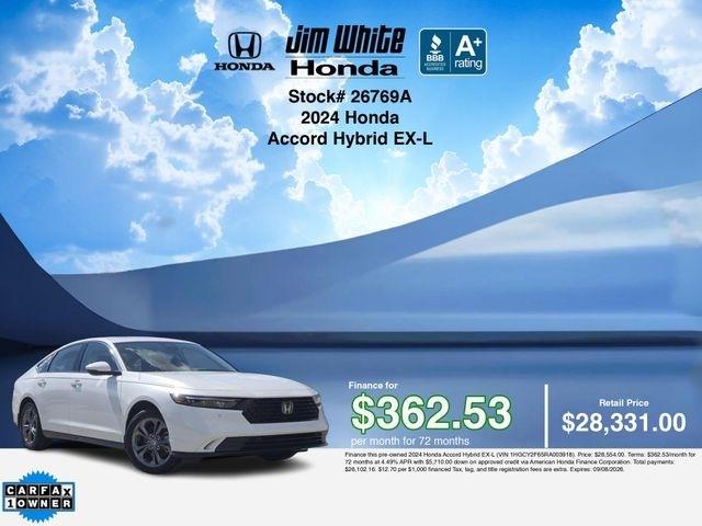 Honda Accord EX-L Hybrid 2024