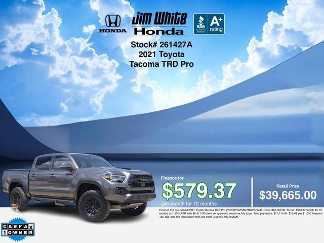 Toyota Tacoma SR5 Double Cab Long Bed V6 6AT 4WD 2021