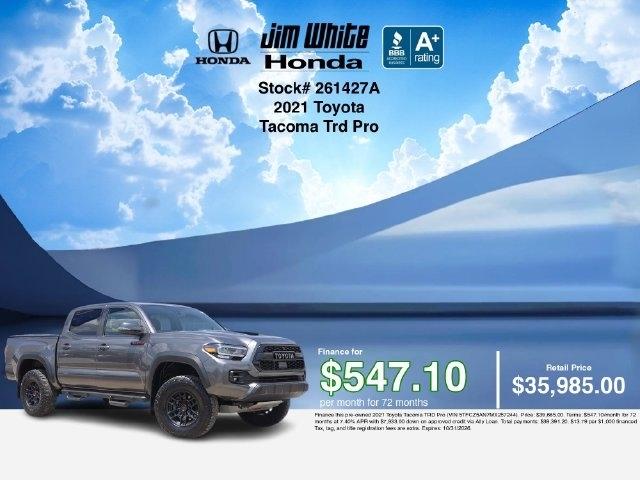 Toyota Tacoma SR5 Double Cab Long Bed V6 6AT 4WD 2021