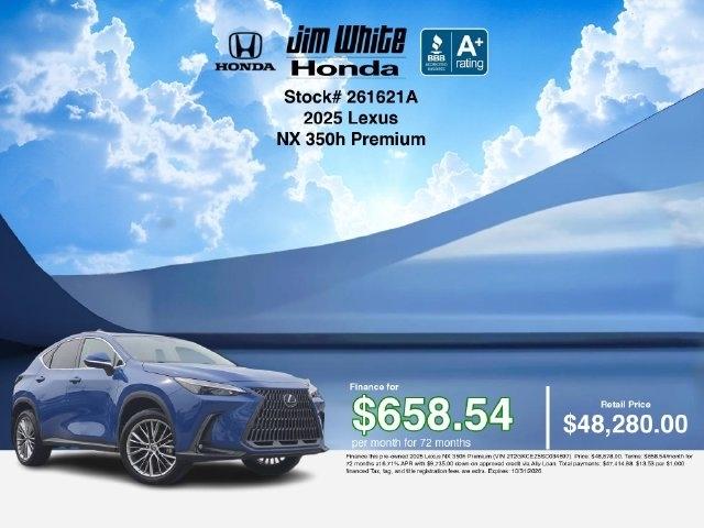 Lexus NX 350h Premium AWD 2025