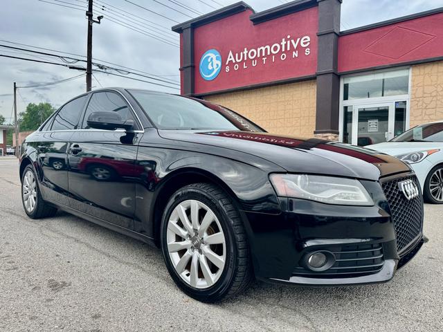 Black 2012 Audi A4 2.0T quattro Premium Sedan AWD Sedan All-Wheel Drive Automatic