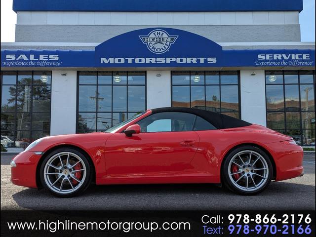Red 2012 Porsche 911 Carrera S Cabriolet RWD Convertible Rear-Wheel Drive Automatic