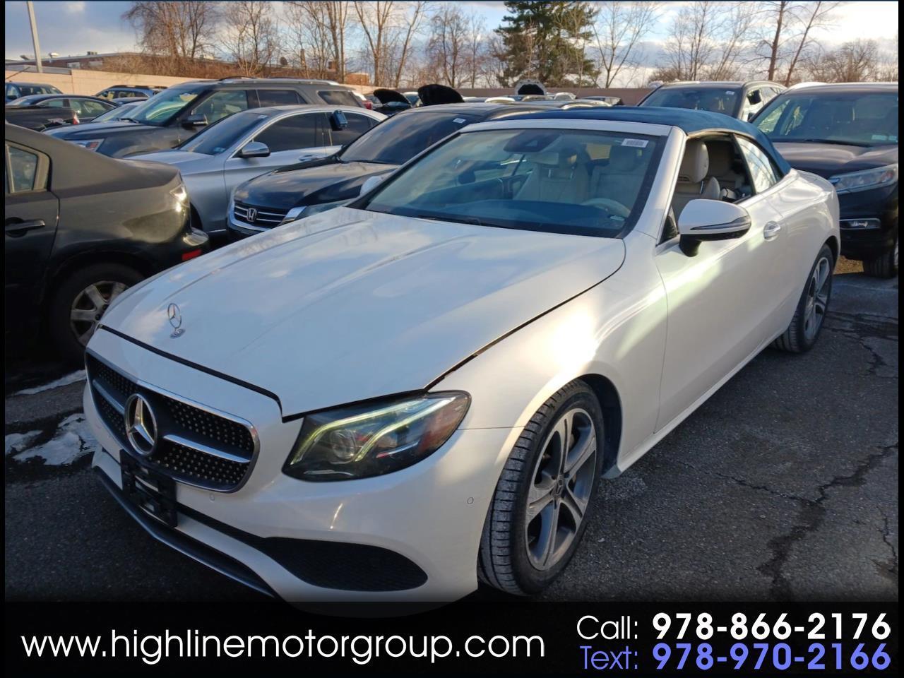 Mercedes-Benz E-Class E 400 RWD Cabriolet 2018