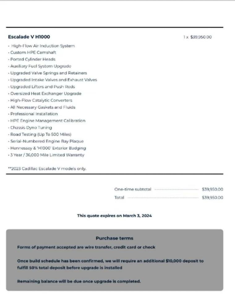 Cadillac Escalade  2023