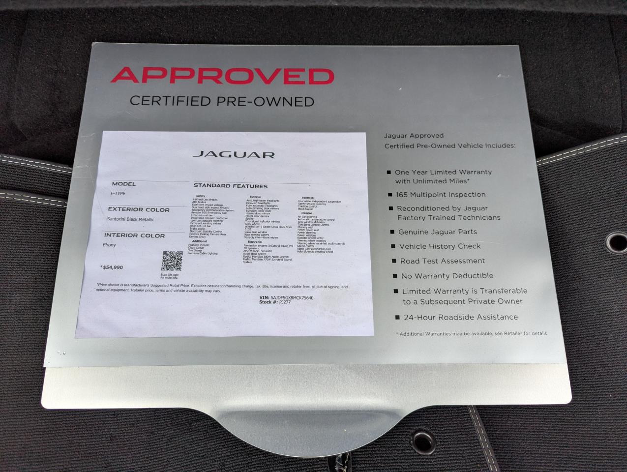 Jaguar F-Type Convertible Auto First Edition 2021