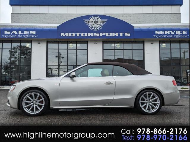 Silver 2015 Audi A5 2.0T quattro Premium Plus Cabriolet AWD Convertible All-Wheel Drive Automatic