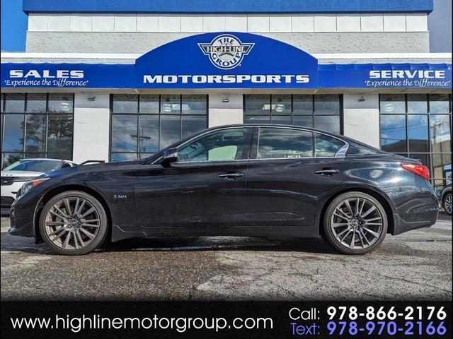 Blue 2016 INFINITI Q50 Red Sport 400 AWD Sedan All-Wheel Drive Automatic