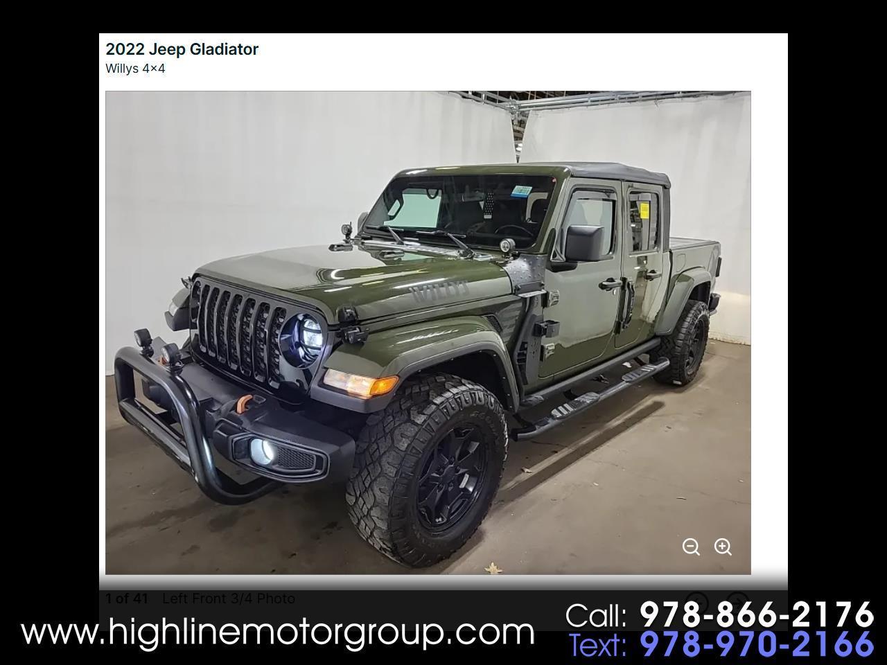 Jeep Gladiator Willys 4x4 2022