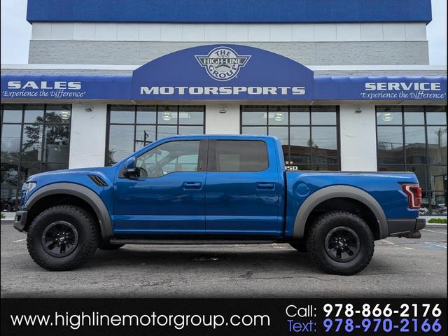 Blue 2018 Ford F-150 Pickup Truck Four-Wheel Drive Automatic