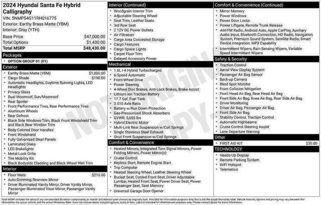 Hyundai Santa Fe Hybrid  2024