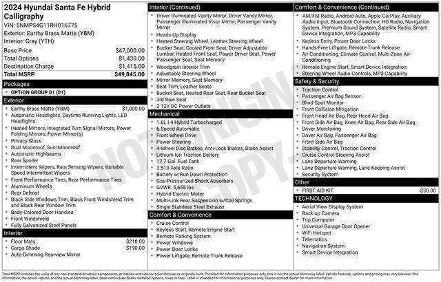 Hyundai Santa Fe Hybrid  2024