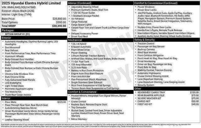 Hyundai Elantra Hybrid  2025