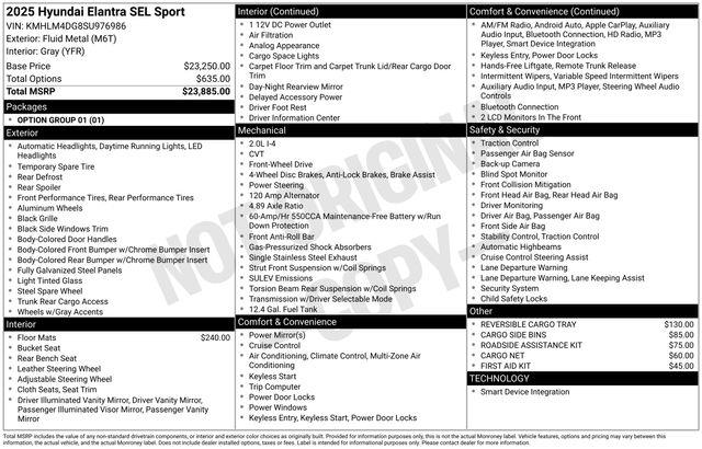 Hyundai Elantra  2025 Hyundai Elantra  2025