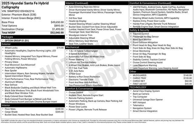 Hyundai Santa Fe Hybrid  2025