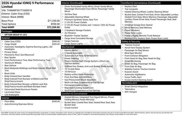 Hyundai Ioniq 9  2026 Hyundai Ioniq 9  2026