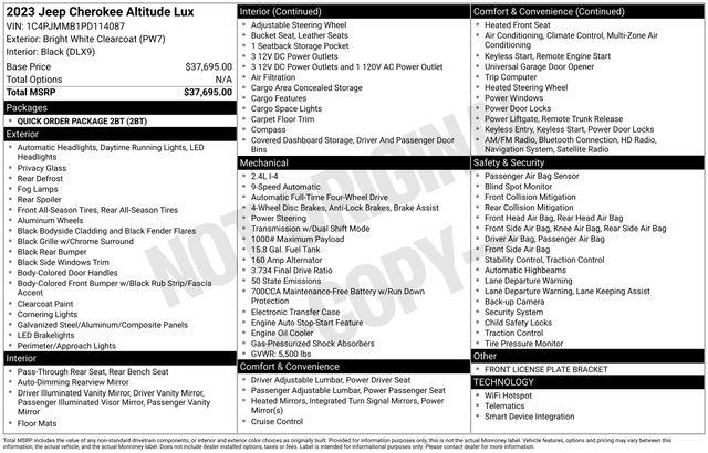 Jeep Cherokee  2023 Jeep Cherokee  2023