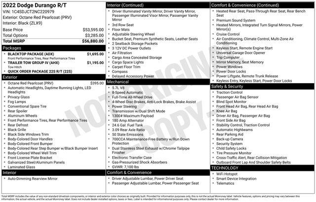 Dodge Durango  2022 Dodge Durango  2022