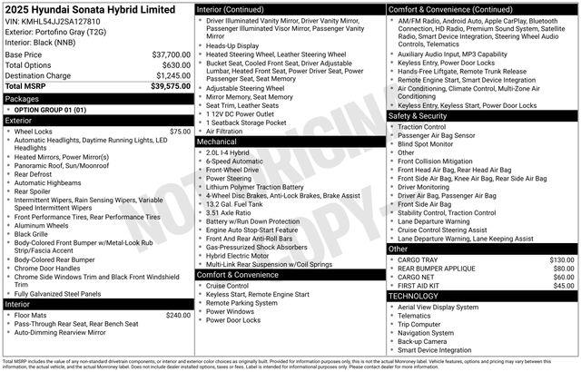 Hyundai Sonata Hybrid  2025