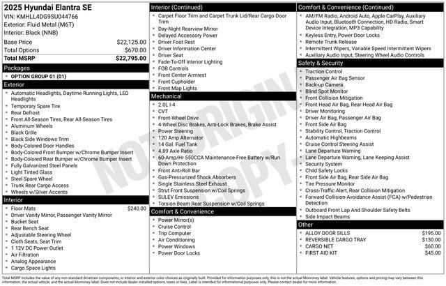 Hyundai Elantra  2025 Hyundai Elantra  2025