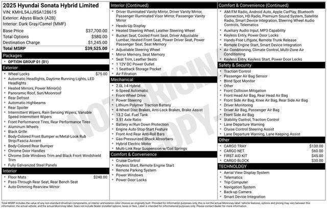 Hyundai Sonata Hybrid  2025