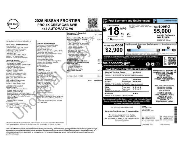 Nissan Frontier  2025