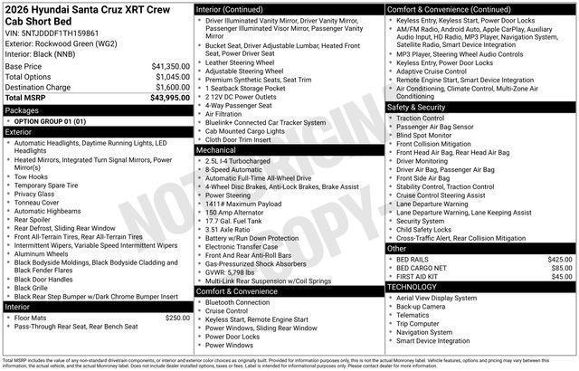 Hyundai Santa Cruz  2026