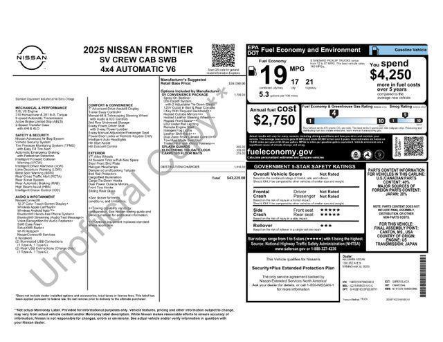 Nissan Frontier  2025