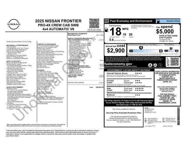 Nissan Frontier  2025
