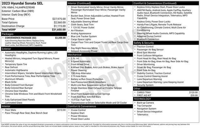 Hyundai Sonata  2023