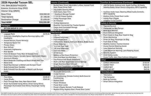Hyundai Tucson  2026