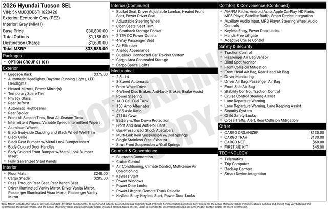 Hyundai Tucson  2026
