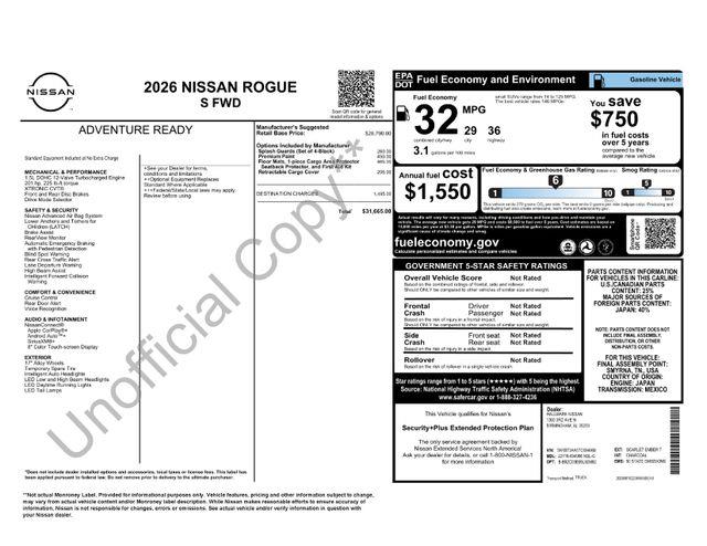 Nissan Rogue  2026 Nissan Rogue  2026