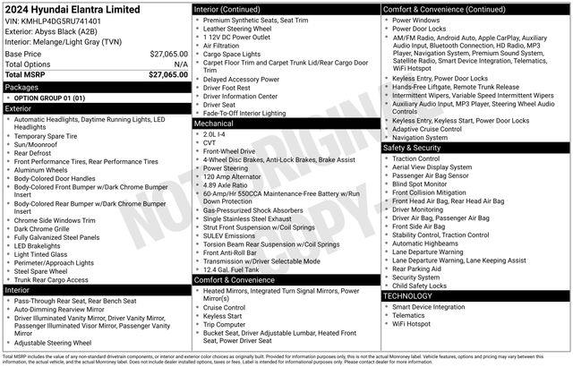 Hyundai Elantra  2024 Hyundai Elantra  2024