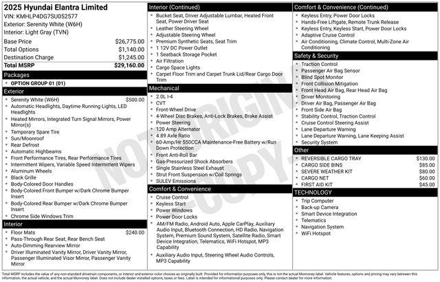 Hyundai Elantra  2025