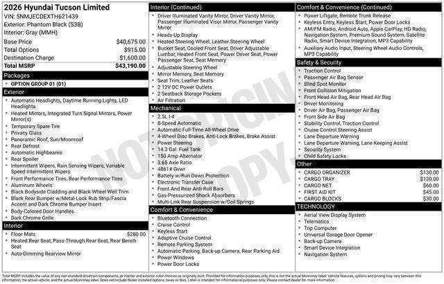 Hyundai Tucson  2026