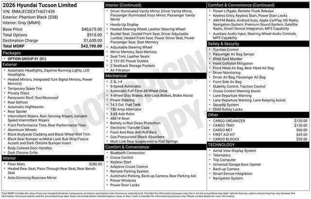 Hyundai Tucson  2026