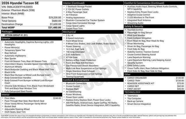 Hyundai Tucson  2026