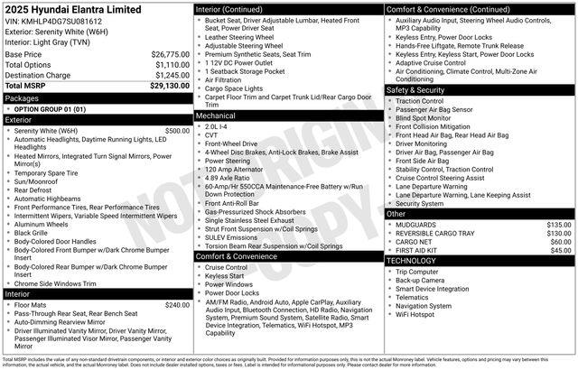 Hyundai Elantra  2025