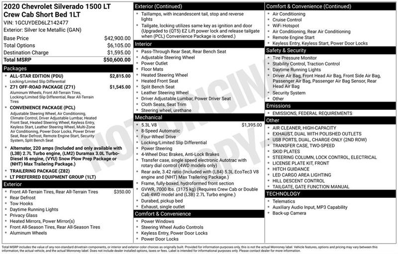 Chevrolet Silverado 1500  2020