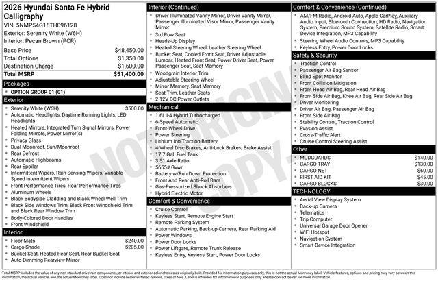 Hyundai Santa Fe Hybrid  2026