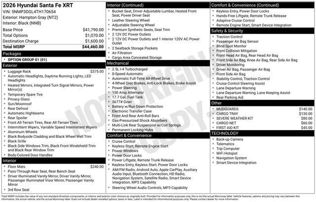 Hyundai Santa Fe  2026