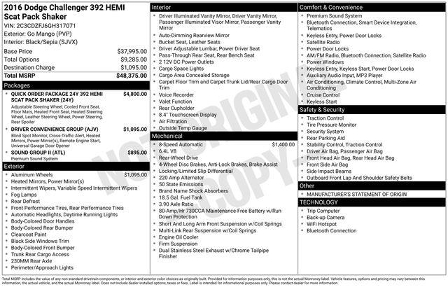 Dodge Challenger  2016 Dodge Challenger  2016