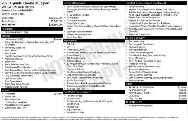 Hyundai Elantra  2025 Hyundai Elantra  2025