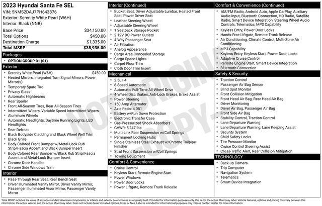 Hyundai Santa Fe  2023