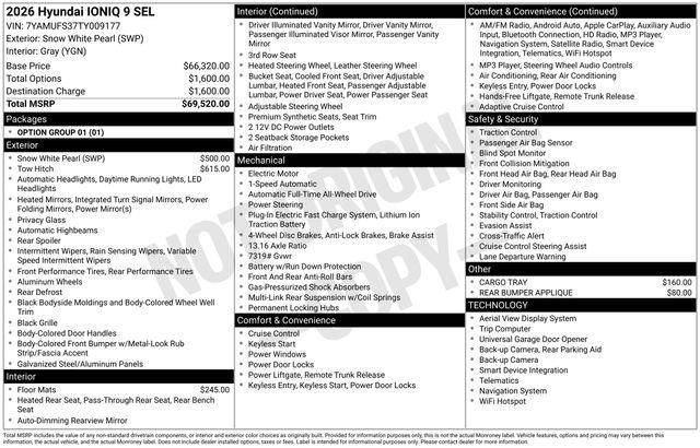 Hyundai Ioniq 9  2026 Hyundai Ioniq 9  2026