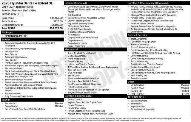 Hyundai Santa Fe Hybrid  2026